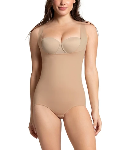 Leonisa Women's Plunge Back Classic Sculpting Body Shaper