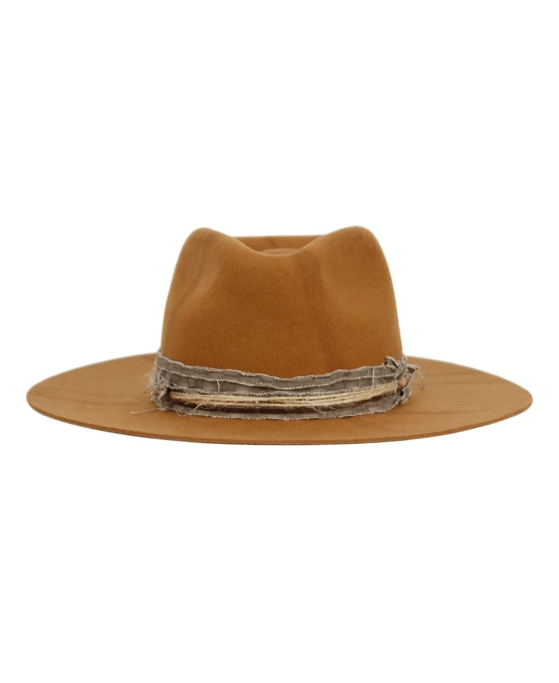 Angela & William Vintage-Like Felt Fedora Ranch Hat