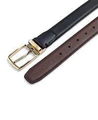 Club Room Men's Reversible Pebble Belt, Created for Macy's