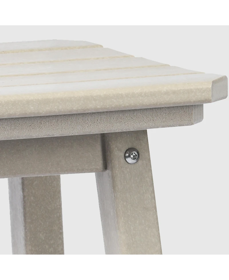 WestinTrends 5-Piece Hdpe Outdoor Patio Dining Bar Bistro Table Set with Counter High Stools