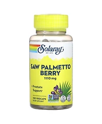 Solaray Saw Palmetto Berry 1110 mg, Organic Saw Palmetto for Men, Healthy Prostate Support