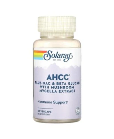 Solaray Ahcc Plus Nac Beta Glucan With Mushroom Mycelia Extract 30 Vegecaps