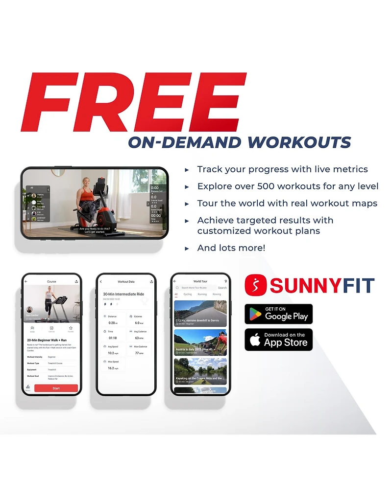 Sunny Health & Fitness Elite Recumbent Cross Trainer & Elliptical Machine with 12-Level Magnetic Resistance & Exclusive SunnyFit App Enhanced Bluetoot