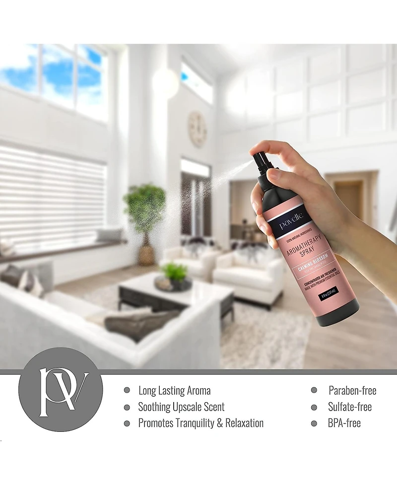 Pavelle Aromatherapy Room Spray Air Freshener, Calming Blossom