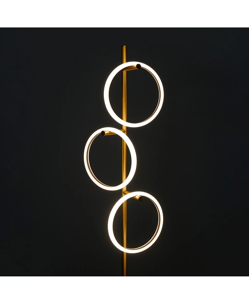 Saturn 66" Led Tree Floor Lamp with 3 Removeable Light Rings