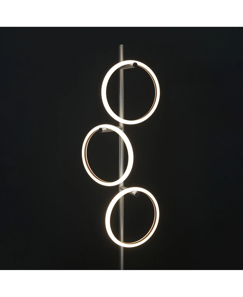 Saturn 66" Led Tree Floor Lamp with 3 Removeable Light Rings