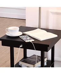 Madison 56" Led Table and Lamp Combo with Usb Port Outlet