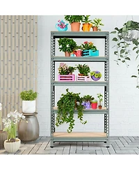 5-Tier Steel Shelving Unit Storage Shelves Heavy Duty Rack