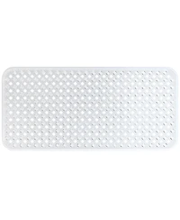 Clara Clark Non-Slip Suctioned Bathtub Mat with Drainage Holes - Durable & Machine Washable - Clear - 35"x16"