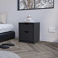 Streamdale Nightstand Gandu, Two Drawers, Finish
