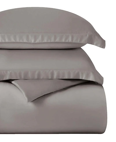 Superior Egyptian Cotton 400 Thread Count Solid Luxury Duvet Cover Set, King/California King