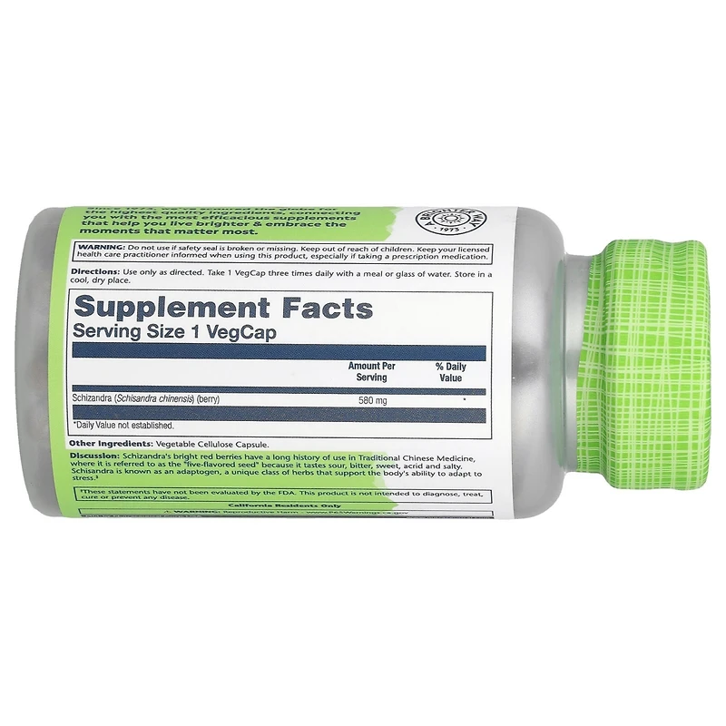 Solaray True Herbs Schizandra 580 mg