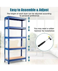 5-Tier Steel Shelving Unit Storage Shelves Heavy Duty Rack