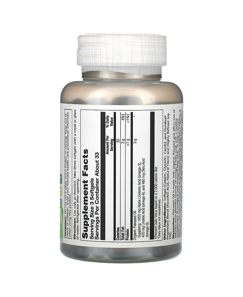 Solaray Flaxseed Oil
