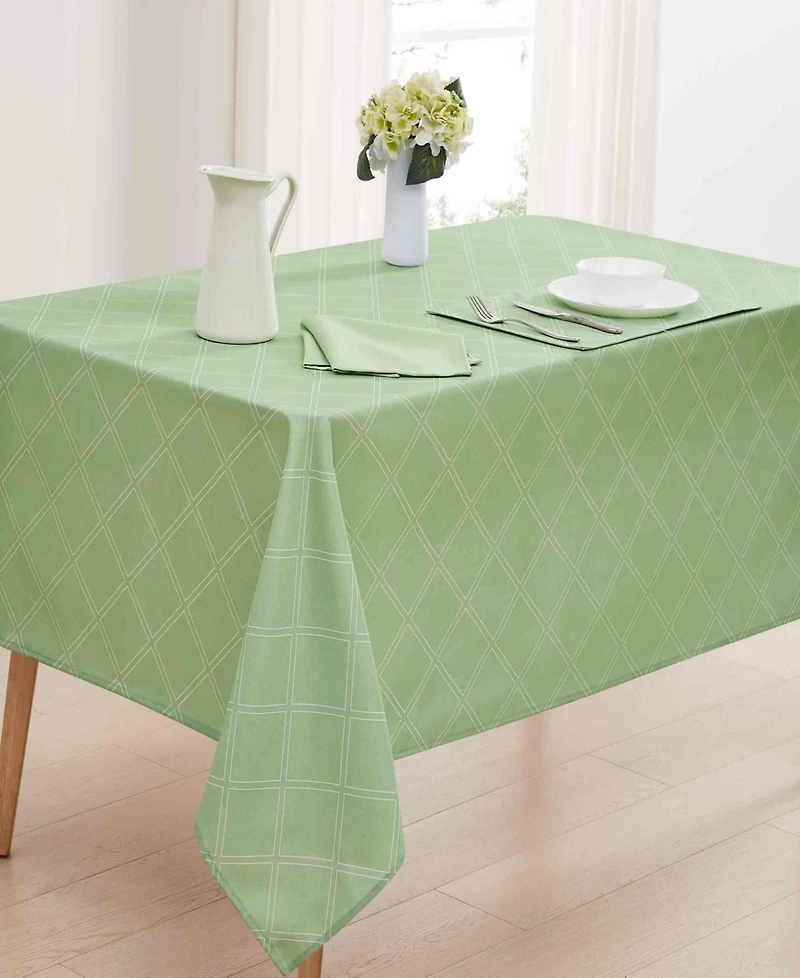 Izod Harbor Trellis Water-Resistant Indoor and Outdoor Tablecloth