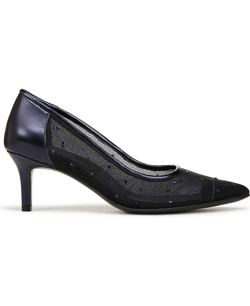 Naturalizer Women's Everly 4 Dress Pumps - Midnight Blue Faux Leather