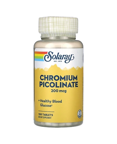 Solaray Chromium Picolinate 200mcg | 100ct