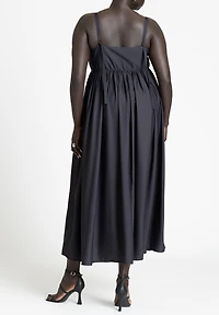 Eloquii Plus Size Printed Flower Maxi Dress