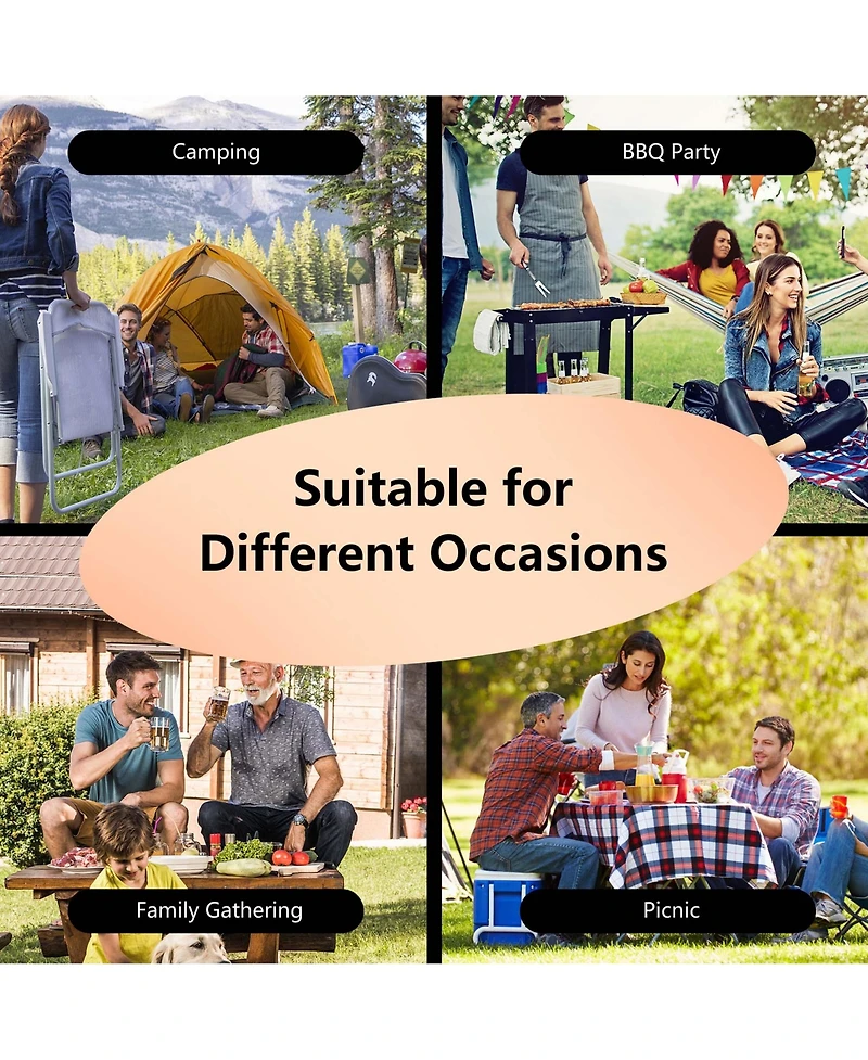 Outdoor Pizza Oven Wood Fire Pizza Maker Grill w/ Pizza Stone & Waterproof Cover