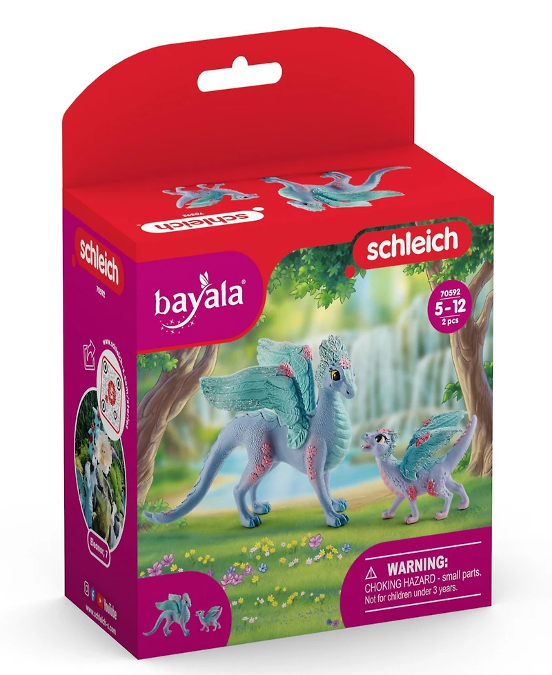 Schleich Bayala Blossom Dragon Mother Child Figurine