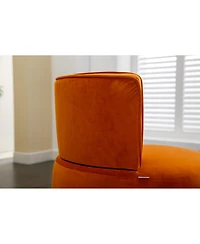 Simplie Fun Velvet Swivel Barrel Chairs for Living Room or Office