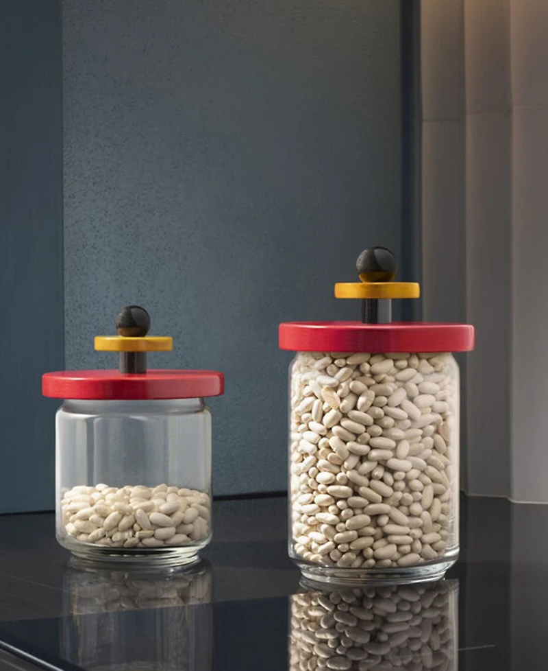 Alessi 3 cup Jar with Lid by Ettore Sottsass