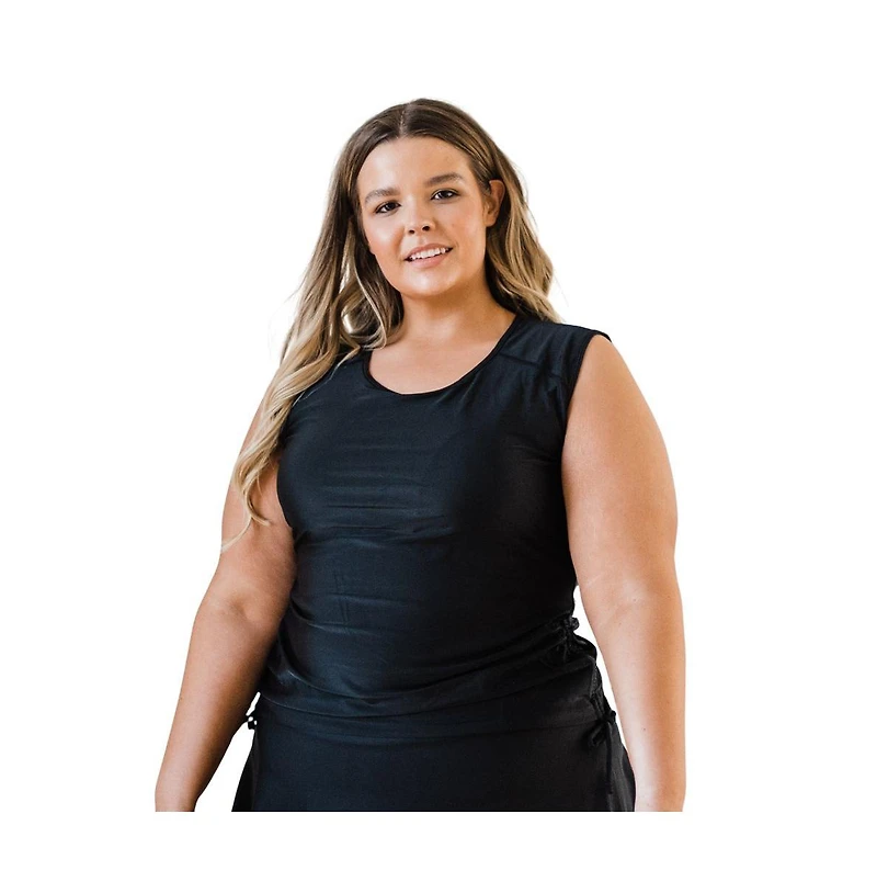 Calypsa Plus Size Closed Back Maya Swim Top