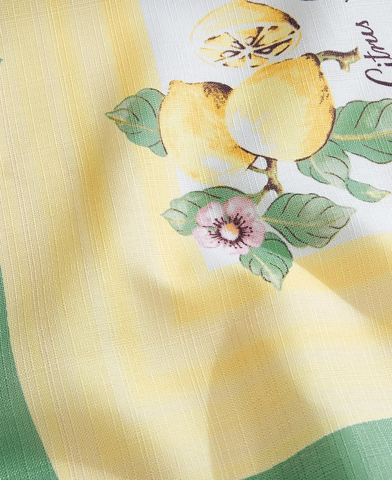 Elrene French Garden Fleurence Stain and Water Resistant 70" Round Tablecloth