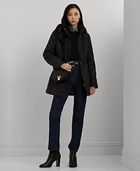 Lauren Ralph Women's Hooded Anorak Quilted Coat