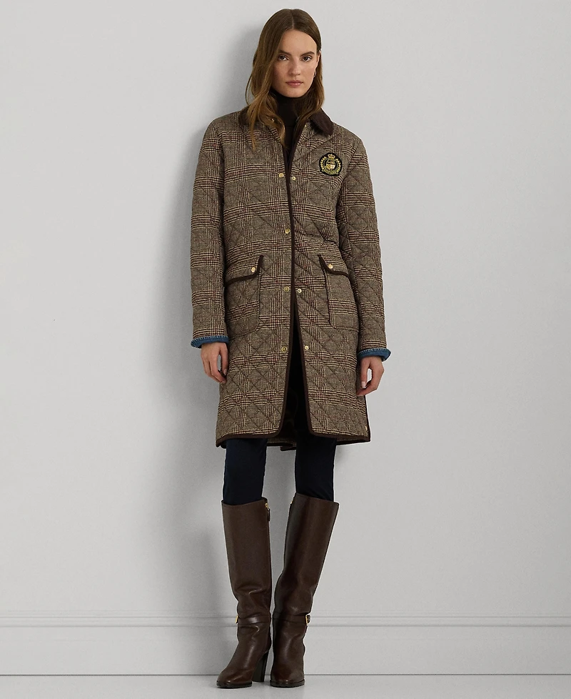 Lauren Ralph Lauren Women's Collared Quilted Coat