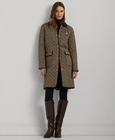 Lauren Ralph Lauren Women's Collared Quilted Coat