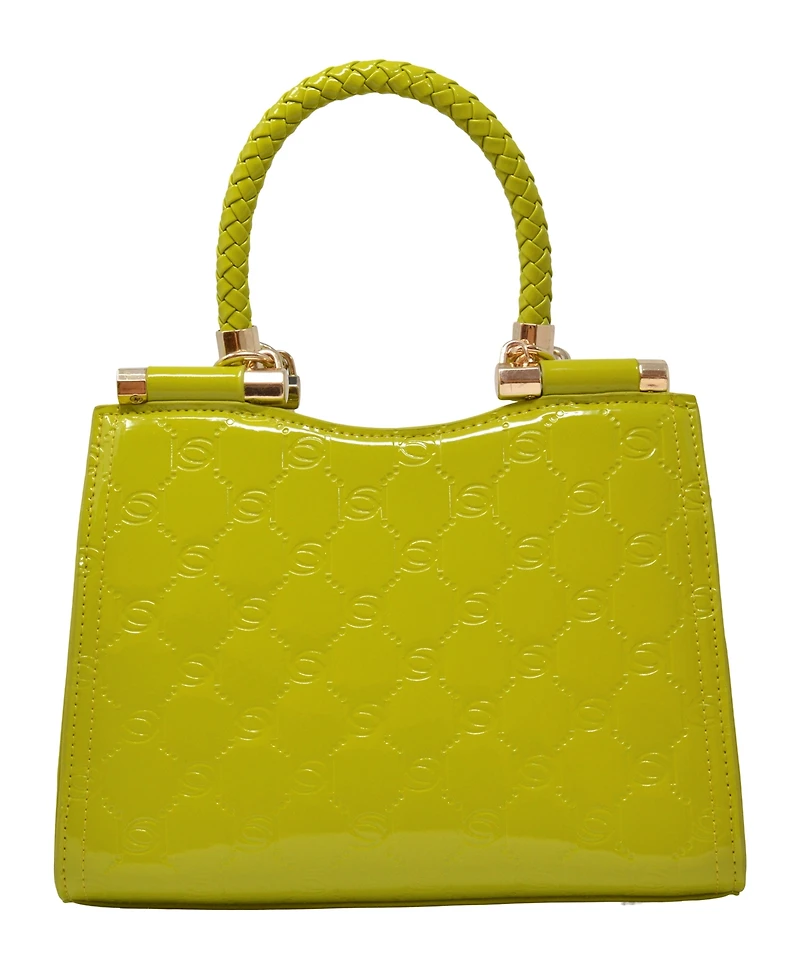 Bebe Dana Monogram Top Handle Crossbody