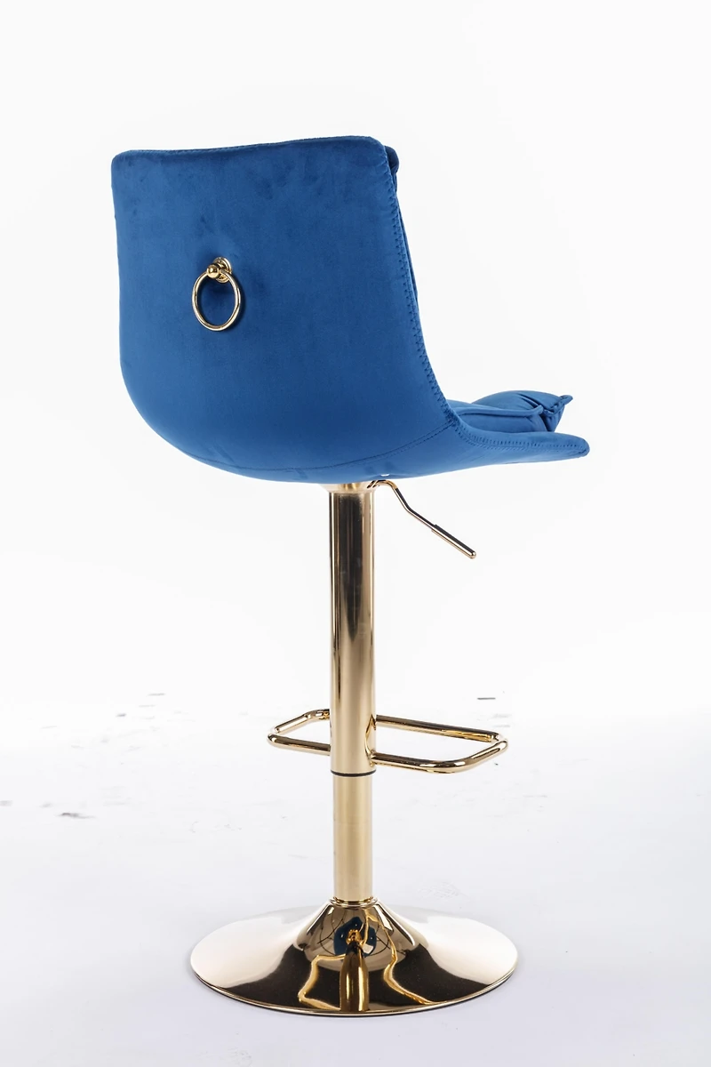 Simplie Fun Chrome Swivel Bar Stools Set