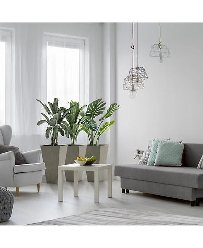 Versatile Matte-Finish Planter Pots Indoor/Outdoor, Self-Draining, Weather-Resistant