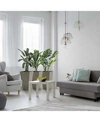 Versatile Matte-Finish Planter Pots Indoor/Outdoor, Self-Draining, Weather-Resistant