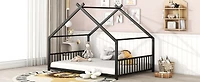Streamdale Full Metal House Bed, White
