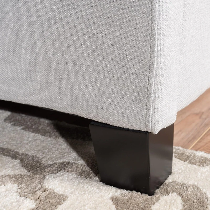 Simplie Fun Classic Queen-Size Upholstered Platform Bed with Button-Tufted Headboard