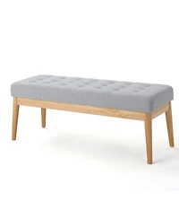 Streamdale Furniture Mid-Century Modern Tufted Bench with Versatile Charm