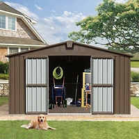 Streamdale Furniture Xl Weatherproof Storage Shed (900 cu. ft.) with Double Doors