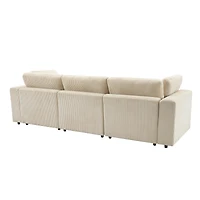 Streamdale Furniture Luxurious and Durable Corduroy Sofa with Ample Space Easy Assembly