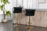 Streamdale Adjustable Swivel Bar Stools Set for Kitchen