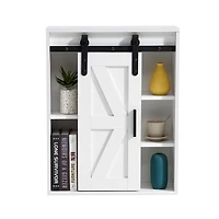Streamdale Wooden Wall-Mounted Storage Cabinet - Adjustable Door