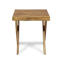 Streamdale Sandblast Acacia Wood Outdoor Side Table