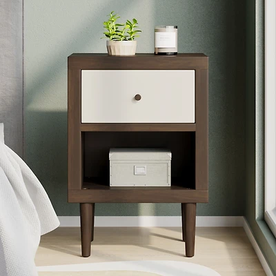 Simplie Fun Bedside Organizer Bold Style, Ample Storage, Effortless Assembly