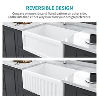 Streamdale 24" Ceramic Farmhouse Kitchen Sink