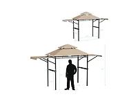 Slickblue 13.5 x 4 Feet Patio Bbq Grill Gazebo Canopy with Dual Side Awnings
