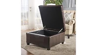 Streamdale Furniture Plush Upholstered Tufted Ottoman with Hidden Storage