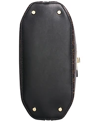 Calvin Klein Becky Signature Convertible Turnlock Dome Satchel