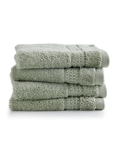 Oake Organic Cotton 4-Pk. Washcloth, Exclusively at Macy's