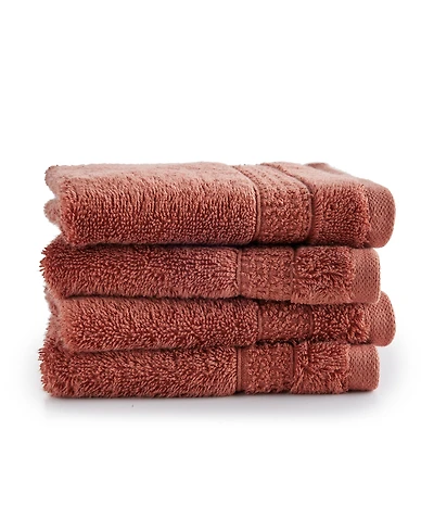 Oake Organic Cotton 4-Pk. Washcloth, Exclusively at Macy's